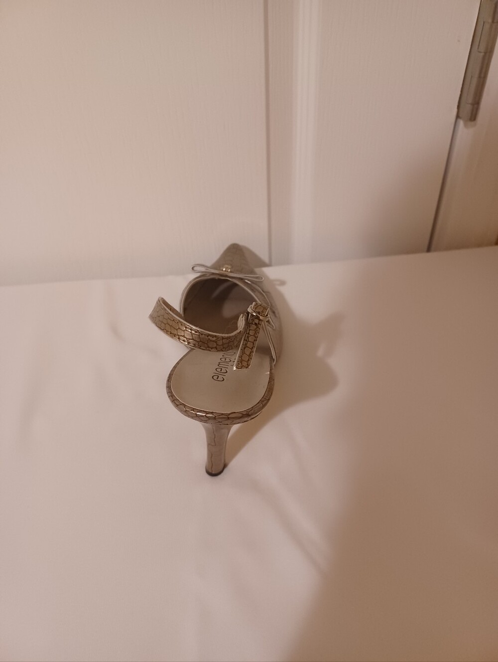 Elements by Nina Taupe Croc-Embossed Slingback Pump - Picture 12 of 16